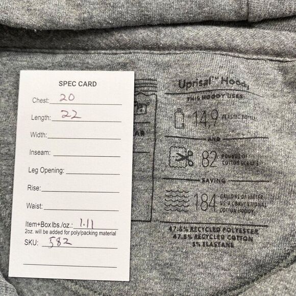 Patagonia Women's Uprisal Hoody Hoodie Grey Size Small - Picture 9 of 9